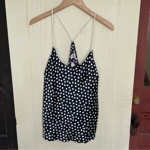 Victoria's Secret Black and White Polka Dot Sleep Top